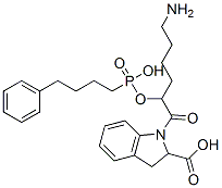 CAS#: 117085-60-6， (2S)-1-[(2S)-6-Amino-2-(Hydroxy-(4-Phenylbutyl)Phosphoryl)Oxyhexanoyl]-2,3-Dihydroindole-2-Carboxylic Acid