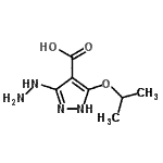 CAS#: 117173-96-3， 3-Hydrazino-5-Isopropoxy-1H-Pyrazole-4-Carboxylic Acid