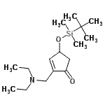 CAS#: 117254-07-6， 2-[(Diethylamino)Methyl]-4-{[Dimethyl(2-Methyl-2-Propanyl)Silyl]Oxy}-2-Cyclopenten-1-One