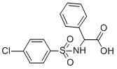 结构式 CAS# 117309-47-4, 2-([(4-氯苯基)磺酰基]氨基)-2-苯基乙酸