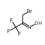 结构式 CAS# 117341-57-8, (2Z)-3-溴-1,1,1-三氟-N-羟基-2-丙亚胺