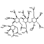 CAS#: 117399-51-6， (5xi)-2-Acetamido-3,4,6-Tri-O-Acetyl-2-Deoxy-beta-D-Lyxo-Hexopyranosyl-(1->4)-(5xi)-2-Acetamido-3,6-Di-O-Acetyl-2-Deoxy-beta-D-Lyxo-Hexopyranosyl-(1->4)-(5xi)-2-Acetamido-3,6-Di-O-Acetyl-2-Deoxy-beta- D-Lyxo-Hexopyranosyl-(1->4)-(5xi)-2-Acetamido-1,3,6-Tri-O-Acetyl-2-Deoxy-beta-D-Lyxo-Hexopyranose