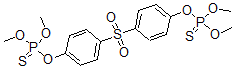 CAS 登录号：1174-83-0， [4-(4-二甲氧基硫代膦酰氧基苯基)磺酰基苯氧基]-二甲氧基-巯基膦烷