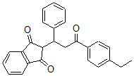 CAS#: 1174-99-8， 2-[3-(4-Ethylphenyl)-3-Oxo-1-Phenylpropyl]Indene-1,3-Dione