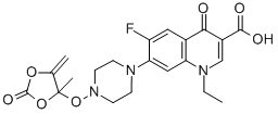 CAS#: 117458-86-3， N-((4-Methyl-5-Methylene-2-Oxo-1,3-Dioxolan-4-Yl)Oxy)Norfloxacin