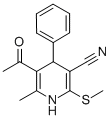 CAS#: 117509-71-4， 5-Acetyl-6-Methyl-2-Methylsulfanyl-4-Phenyl-1,4-Dihydropyridine-3-Carbonitrile