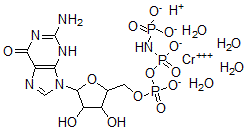 CAS#: 117604-44-1， tetraaqua(5'-guanylic imidodiphosphoric monoanhydridato)-Chromate hydrogen
