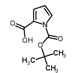CAS#: 117657-40-6， 1-{[(2-Methyl-2-Propanyl)Oxy]Carbonyl}-1H-Pyrrole-2-Carboxylic Acid