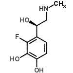 CAS#: 117773-93-0， 3-Fluoro-4-[(1R)-1-Hydroxy-2-(Methylamino)Ethyl]-1,2-Benzenediol