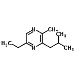 CAS#: 117783-43-4， 5-Ethyl-3-Isobutyl-2-Methylpyrazine