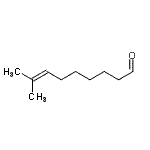 结构式 CAS# 118343-81-0, 8-甲基-7-壬烯醛