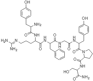 CAS#: 118476-87-2， Tyrosylarginylphenylalanylglycyltyrosylprolylserinamide