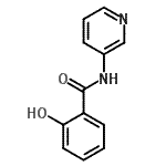 structure of CAS# 118623-71-5, 2-Hydroxy-N-(3-Pyridinyl)Benzamide;(2-hydroxyphenyl)-N-(3-pyridyl)carboxamide;2-hydroxy-N-(3-pyridinyl)benzamide;2-Hydroxy-N-(3-pyridinyl)benzamide #