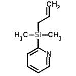 structure of CAS# 118722-54-6, 2-[Allyl(Dimethyl)Silyl]Pyridine;2-(Allyldimethylsilyl)pyridine;Allyldimethyl(2-pyridyl)silane;681482_ALDRICH