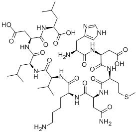 CAS#: 118850-72-9， L-Histidyl-L-alpha-Aspartyl-L-Methionyl-L-Asparaginyl-L-Lysyl-L-Valyl-L-Leucyl-L-alpha-Aspartyl-L-Leucine