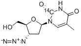 CAS#: 118896-97-2， 3'-Azido-3'-Deoxy-Thymidine-2-14C