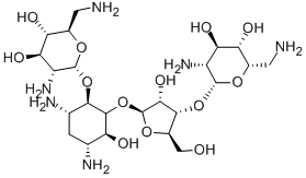 structure of CAS# 119-04-0, Neomycine Standard Solution;(2R,3S,4R,5R,6R)-5-Amino-2-(Aminomethyl)-6-[(1R,2R,3S,4R,6S)-4,6-Diamino-2-[(2S,3R,4S,5R)-4-[(2R,3R,4R,5S,6S)-3-Amino-6-(Aminomethyl)-4,5-Dihydroxy-Tetrahydropyran-2-Yl]Oxy-3-Hydroxy-5-(Hydroxymethyl)Tetrahydrofuran-2-Yl]Oxy-3-Hydroxy-Cyclohexoxy]Tetrahydropyran-3,4-Diol;(2R,3S,4R,5R,6R)-5-Amino-2-(Aminomethyl)-6-[(1R,2R,3S,4R,6S)-4,6-Diamino-2-[[(2S,3R,4S,5R)-4-[[(2R,3R,4R,5S,6S)-3-Amino-6-(Aminomethyl)-4,5-Dihydroxy-2-Tetrahydropyranyl]Oxy]-3-Hydroxy-5-(Hydroxymethyl)-2-Tetrahydrofuranyl]Oxy]-3-Hydroxycyclohexoxy]Tetrahydropyran-3,4-Diol;(2R,3S,4R,5R,6R)-5-Amino-2-(Aminomethyl)-6-[(1R,2R,3S,4R,6S)-4,6-Diamino-2-[(2S,3R,4S,5R)-4-[(2R,3R,4R,5S,6S)-3-Amino-6-(Aminomethyl)-4,5-Dihydroxy-Tetrahydropyran-2-Yl]Oxy-3-Hydroxy-5-Methylol-Tetrahydrofuran-2-Yl]Oxy-3-Hydroxy-Cyclohexoxy]Tetrahydropyran-3,4-Diol