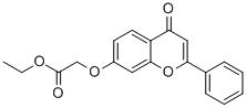 structure of CAS# 119-41-5, Ethyl 2-(4-Oxo-2-Phenylchromen-7-Yl)Oxyacetate;Ethyl 2-(4-Oxo-2-Phenyl-Chromen-7-Yl)Oxyacetate;2-[(4-Oxo-2-Phenyl-7-Chromenyl)Oxy]Acetic Acid Ethyl Ester;2-(4-Keto-2-Phenyl-Chromen-7-Yl)Oxyacetic Acid Ethyl Ester
