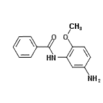 结构式 CAS# 119-88-0, N-(5-氨基-2-甲氧基苯基)苯甲酰胺