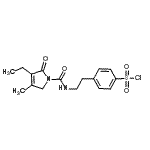 CAS#: 119043-16-2， 4-(2-{[(3-Ethyl-4-Methyl-2-Oxo-2,5-Dihydro-1H-Pyrrol-1-Yl)Carbonyl]Amino}Ethyl)Benzenesulfonyl Chloride