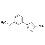 结构式 CAS# 119162-46-8, 3-(3-甲氧基苯基)-1,2-恶唑-5-胺