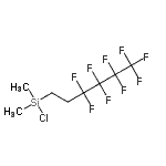 structure of CAS# 119386-82-2, Chloro(Dimethyl)(3,3,4,4,5,5,6,6,6-Nonafluorohexyl)Silane;Chlor(dimethyl)(3,3,4,4,5,5,6,6,6-nonafluorhexyl)silan;chloro(dimethyl)(3,3,4,4,5,5,6,6,6-nonafluorohexyl)silane;NONAFLUOROHEXYLDIMETHYLCHLOROSILANE