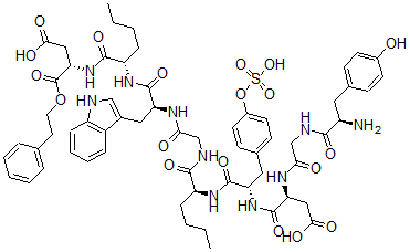 CAS#: 119400-92-9， Tyr-Gly-Nle(28,31) Phenethyl Ester-Cck (26-32)