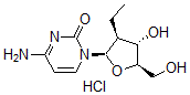 CAS#: 119410-83-2， 4-Amino-1-[(2R,3S,4S,5R)-3-Ethyl-4-Hydroxy-5-(Hydroxymethyl)Oxolan-2-Yl]Pyrimidin-2-One Hydrochloride