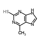 CAS#: 1196-42-5， 6-Methyl-1,3-Dihydro-2H-Purine-2-Thione