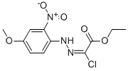 structure of CAS# 119750-09-3, 2-Chloro-2-[2-(4-Methoxy-2-Nitrophenyl)Hydrazinylidene]-Acetic Acid Ethyl Ester;ETHYL 2-CHLORO-2-[2-(4-METHOXY-2-NITROPHENYL)HYDRAZONO]ACETATE