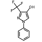 结构式 CAS# 119868-24-5, 1-苯基-3-(三氟甲基)-1H-吡唑-4-醇