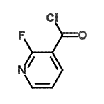 structure of CAS# 119899-26-2, 2-Fluoronicotinoyl Chloride;MFCD11100095