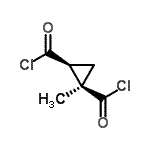 CAS#: 119908-67-7， (1R,2S)-1-Methyl-1,2-Cyclopropanedicarbonyl Dichloride