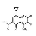 CAS#: 119916-34-6， 7-Bromo-1-Cyclopropyl-6-Fluoro-5-Methyl-4-Oxo-1,4-Dihydro-3-Quinolinecarboxylic Acid