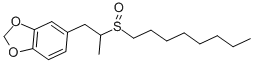 structure of CAS# 120-62-7, 5-(2-Octylsulfinylpropyl)-1,3-Benzodioxole;1,2-(Methylenedioxy)-4-[2-(Octylsulfinyl)Propyl]Benzene;1,2-Methoxylenedioxy-4-[2-(Octylsulfinyl)Propyl]-Benzene;1,2-Methylenedioxy-4-[2-(Octylsulfinyl)Propyl]Benzene