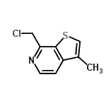 CAS#: 120009-96-3， 7-(Chloromethyl)-3-Methylthieno[2,3-c]Pyridine