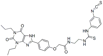 CAS#: 120059-19-0， 2-[4-(2,6-Dioxo-1,3-Dipropyl-7H-Purin-8-Yl)Phenoxy]-N-[2-[(3-Isothiocyanatophenyl)Carbamothioylamino]Ethyl]Acetamide