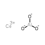 结构式 CAS# 12014-44-7, 铈(3+)三氧代铝