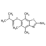 CAS#: 120164-17-2， 2-Amino-4,5,7-Trimethyl-1,3-Benzothiazol-6-Yl 2-Methylpropanoate