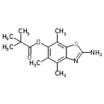 CAS#: 120164-19-4， 2-Amino-4,5,7-Trimethyl-1,3-Benzothiazol-6-Yl Pivalate