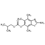 CAS#: 120164-23-0， 2-Amino-4,5,7-Trimethyl-1,3-Benzothiazol-6-Yl Isobutyl Carbonate