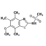 CAS#: 120165-56-2， N-(6-Methoxy-4,5,7-Trimethyl-1,3-Benzothiazol-2-Yl)Methanesulfonamide