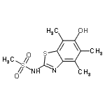 CAS#: 120181-23-9， N-(6-Hydroxy-4,5,7-Trimethyl-1,3-Benzothiazol-2-Yl)Methanesulfonamide