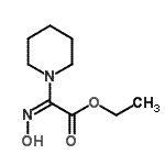 结构式 CAS# 120209-12-3, 乙基(2E)-(羟基亚胺)(1-哌啶基)乙酸酯