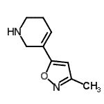 CAS#: 120241-65-8， 5-(3-Methyl-1,2-Oxazol-5-Yl)-1,2,3,6-Tetrahydropyridine