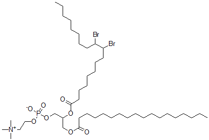CAS#: 120246-71-1， [2-(9,10-Dibromooctadecanoyloxy)-3-Octadecanoyloxypropyl] 2-Trimethylazaniumylethyl Phosphate