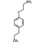 structure of CAS# 120351-95-3, 2-(4-Propylphenoxy)Ethanamine;MFCD07754712