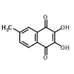 CAS#: 120376-90-1， 2,3-Dihydroxy-6-Methyl-1,4-Naphthoquinone
