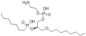 CAS#: 120411-63-4， 1-O-Octyl-2-Heptylphosphonylglycero-3-Phosphoethanolamine
