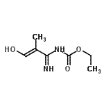 CAS#: 120814-66-6， Ethyl [(2E)-3-hydroxy-2-methyl-2-propenimidoyl]carbamate